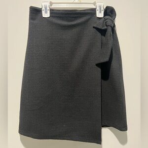 LOFT Outlet Wrap Side Tie Black Skirt NWT size small
